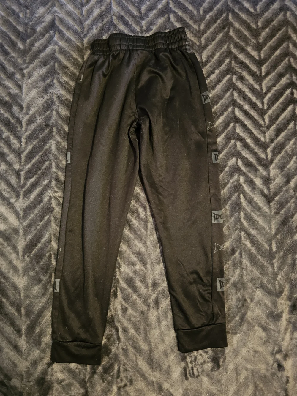 WWE Tapout Boys Black Jogger Track Pants Size 10 Athletic Sweatpants